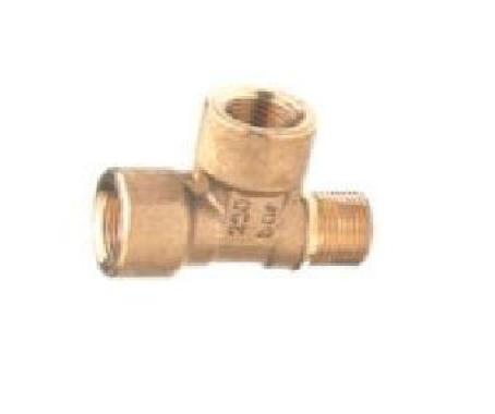Переходник с отводом гайка 3/8"; гайка 1/4"; штуцер 3/8" 3/8 (Ш-Г)+1/4 (Г) Bsp